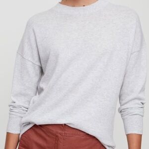 Babaton Aritzia Thurlow Sweater. Cool Grey Cotton Cashmere Blend.. Sz-S